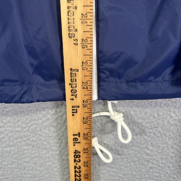 Levis Jacket Womens 2X Blue Colorblock Windbreaker Full Zip Retro Hooded 80s - Picture 4 of 6